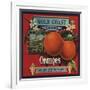 Gold Coast Brand - San Francisco, California - Citrus Crate Label-Lantern Press-Framed Art Print