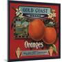 Gold Coast Brand - San Francisco, California - Citrus Crate Label-Lantern Press-Mounted Art Print