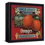 Gold Coast Brand - San Francisco, California - Citrus Crate Label-Lantern Press-Framed Stretched Canvas