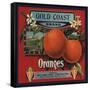 Gold Coast Brand - San Francisco, California - Citrus Crate Label-Lantern Press-Framed Stretched Canvas