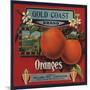 Gold Coast Brand - San Francisco, California - Citrus Crate Label-Lantern Press-Mounted Art Print