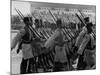 Gold Coast Soldiers Marching in a Parade During the Independence Celebration-null-Mounted Photographic Print