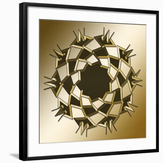 Gold Coffee 10-Art Deco Designs-Framed Giclee Print