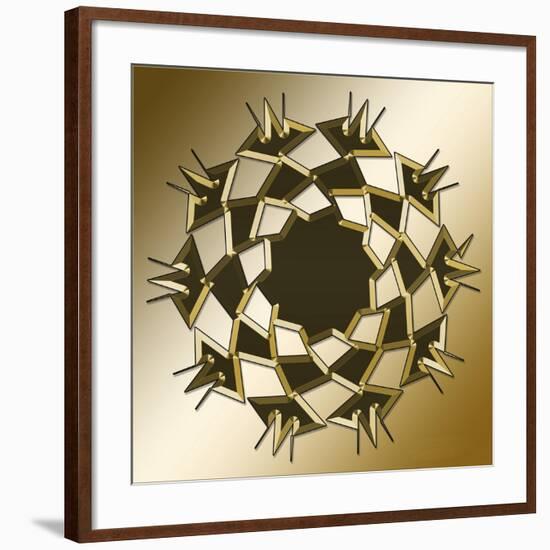 Gold Coffee 10-Art Deco Designs-Framed Giclee Print