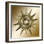 Gold Coffee 11-Art Deco Designs-Framed Giclee Print