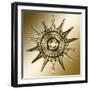 Gold Coffee 11-Art Deco Designs-Framed Giclee Print