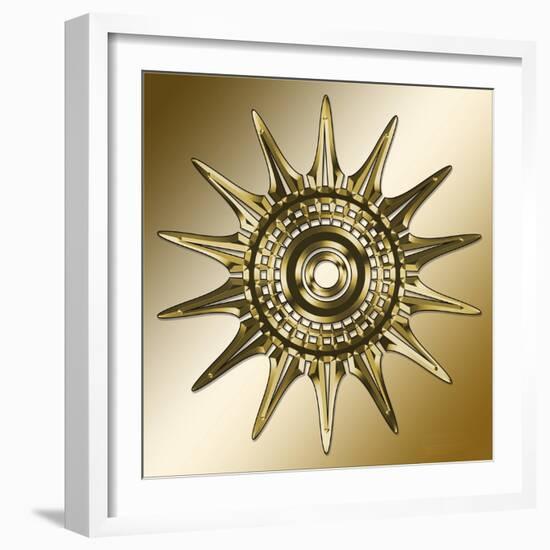 Gold Coffee 11-Art Deco Designs-Framed Giclee Print