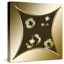 Gold Coffee 3-Art Deco Designs-Stretched Canvas