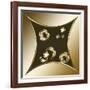 Gold Coffee 3-Art Deco Designs-Framed Giclee Print
