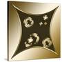 Gold Coffee 3-Art Deco Designs-Stretched Canvas