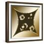 Gold Coffee 3-Art Deco Designs-Framed Giclee Print