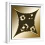 Gold Coffee 3-Art Deco Designs-Framed Giclee Print