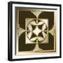 Gold Coffee 4-Art Deco Designs-Framed Giclee Print