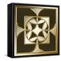 Gold Coffee 4-Art Deco Designs-Framed Stretched Canvas