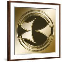 Gold Coffee 5-Art Deco Designs-Framed Giclee Print