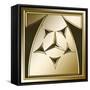 Gold Coffee 7-Art Deco Designs-Framed Stretched Canvas