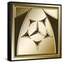 Gold Coffee 7-Art Deco Designs-Framed Stretched Canvas