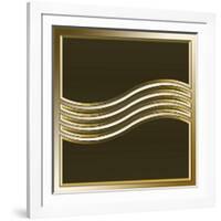 Gold Coffee 8-Art Deco Designs-Framed Giclee Print