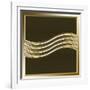 Gold Coffee 8-Art Deco Designs-Framed Giclee Print