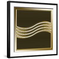 Gold Coffee 8-Art Deco Designs-Framed Giclee Print