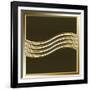 Gold Coffee 8-Art Deco Designs-Framed Giclee Print