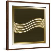 Gold Coffee 8-Art Deco Designs-Framed Giclee Print