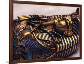 Gold Coffinette, Tomb King Tutankhamun, Valley of the Kings, Egypt-Kenneth Garrett-Framed Photographic Print