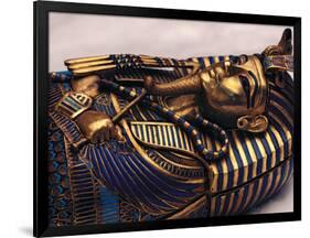 Gold Coffinette, Tomb King Tutankhamun, Valley of the Kings, Egypt-Kenneth Garrett-Framed Photographic Print