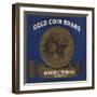 Gold Coin Brand - California - Citrus Crate Label-Lantern Press-Framed Art Print