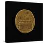 Gold Coin Depicting Military Camp, Issued by Julius Caesar, Roman Coins BC-null-Stretched Canvas
