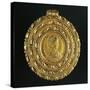 Gold Coin Mounted as Pendant for Byzantine Princess Galla Placidia-null-Stretched Canvas