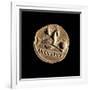 Gold Coin of Augustus Aureus, 18-16 A.D. Ancient Roman coin. Palazzo Massimo, Rome, Italy-null-Framed Art Print