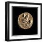 Gold Coin of Augustus Aureus, 18-16 A.D. Ancient Roman coin. Palazzo Massimo, Rome, Italy-null-Framed Art Print