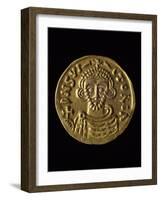 Gold Coin of Prince Arechi, Recto, Lombard Coins, 8th Century-null-Framed Giclee Print