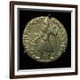 Gold coin of the Kushan King Huvishka, 2nd century. Artist: Unknown-Unknown-Framed Giclee Print