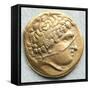 Gold Coin with Head of Apollo-null-Framed Stretched Canvas