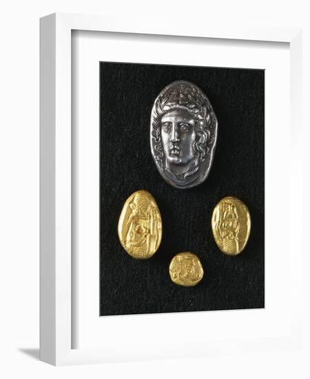 Gold Coins of Croesus, King of Lydia-null-Framed Giclee Print