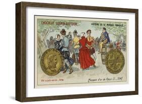 Gold Coins of Henry II, 1547-null-Framed Giclee Print