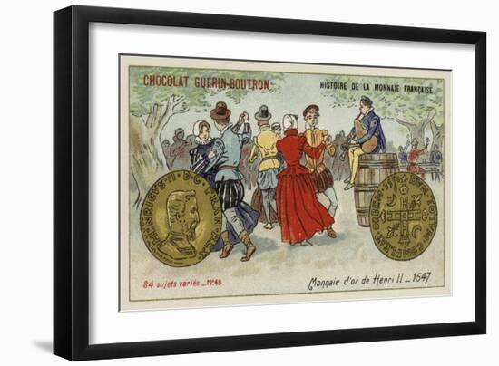 Gold Coins of Henry II, 1547-null-Framed Giclee Print