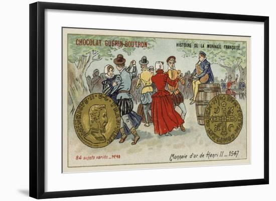 Gold Coins of Henry II, 1547-null-Framed Giclee Print