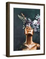 Gold Couture 2-Design Fabrikken-Framed Art Print