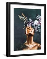 Gold Couture 2-Design Fabrikken-Framed Art Print