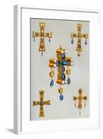 Gold Crosses of a King of the Goths, 7th Century-Franz Kellerhoven-Framed Giclee Print