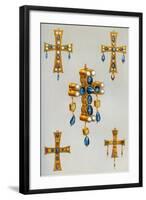Gold Crosses of a King of the Goths, 7th Century-Franz Kellerhoven-Framed Giclee Print