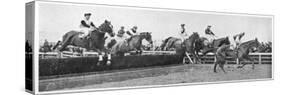 Gold Cup Day at Cheltenham, 1945-null-Stretched Canvas