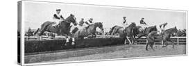 Gold Cup Day at Cheltenham, 1945-null-Stretched Canvas