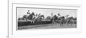 Gold Cup Day at Cheltenham, 1945-null-Framed Photographic Print