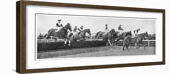 Gold Cup Day at Cheltenham, 1945-null-Framed Photographic Print