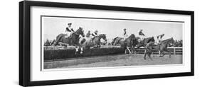 Gold Cup Day at Cheltenham, 1945-null-Framed Photographic Print