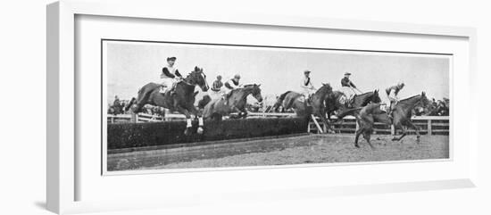Gold Cup Day at Cheltenham, 1945-null-Framed Photographic Print